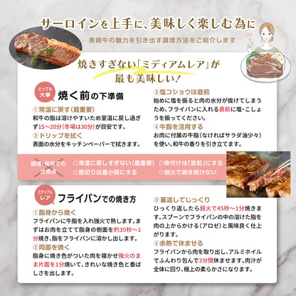 【短納期】美崎牛 特選サーロインステーキ 2枚セット｜食卓を豪華に彩る、石垣の塩付き　ギフト　化粧箱入